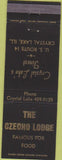 Matchbook Cover - The Czecho Lodge Crystal Lake IL