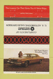 Matchbook Cover - 1975 Royal Monaca Chryler  40 Strike