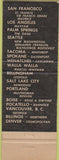 Matchbook Cover - Hotel Benjamin Franklin Seattle WA