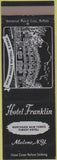 Matchbook Cover - Hotel Franklin Malone NY