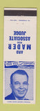 Matchbook Cover - Ard Mader Associate Judge Election Danville PA