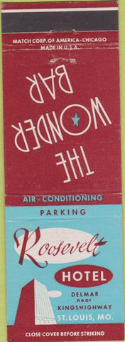 Matchbook Cover - Roosevelt Hotel ST Louis MO