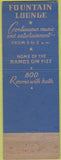 Matchbook Cover - Roosevelt Hotel New Orleans LA