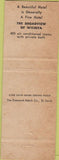 Matchbook Cover - Broadview Hotel Wichita KS red