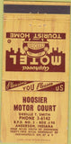 Matchbook Cover - Hoosier Motor Court Anderson IN 30 Strike