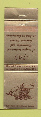 Matchbook Cover - 1789 Georgetown Washington DC WEAR