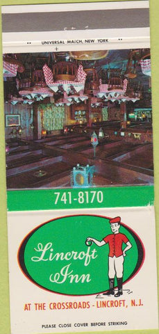 Matchbook Cover - Lincroft Inn Lincroft NJ 30 Strike