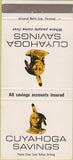 Matchbook Cover - Cuyahoga Savings Cleveland OH 30 Strike