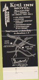 Matchbook Cover - Kent Inn Motel Los Angeles CA 30 Strike