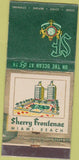 Matchbook Cover - Sherry Frontenac Miami Beach FL WEAR 30 Stick