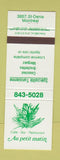 Matchbook Cover - Au Petit Matin Restaurant Montreal QC