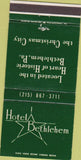 Matchbook Cover - Hotel Bethlehem PA 30 Strike