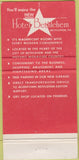 Matchbook Cover - Hotel Bethlehem PA 30 Strike