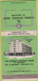 Matchbook Cover - Florida National Bank Orlando FL 30 Strike