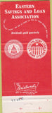Matchbook Cover - Eastern Savings Loan Washington DC 30 Strike