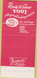 Matchbook Cover - Somerset Trust Co Somerville NJ 30 Strike