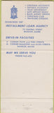 Matchbook Cover - Eastern Trust Bank Machias ME Bangor 30 Strike