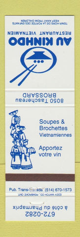 Matchbook Cover - Au Kinhdo Vietnamese Restaurant Brossard QC