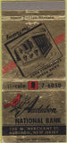 Matchbook Cover - Audobon National Bank NJ cardinal 30 Strike