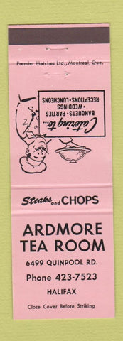 Matchbook Cover - Ardmore Tea Room Halifax NS PINK
