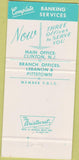 Matchbook Cover - First Clinton National Bank NJ 30 Strike