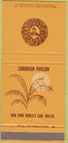 Matchbook Cover - Caribbean Pavilion 1964 New York World's Fair 30 Strike