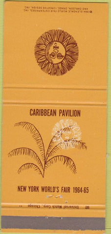 Matchbook Cover - Caribbean Pavilion 1964 New York World's Fair 30 Strike