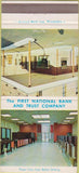 Matchbook Cover - First National Bank Waynesboro PA 30 Strike