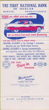 Matchbook Cover - First National Bank Mercer PA 30 Strike