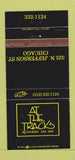 Matchbook Cover - At the Tracks Restaurant Chicago IL 30 Strike
