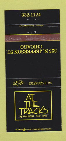 Matchbook Cover - At the Tracks Restaurant Chicago IL 30 Strike