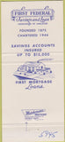 Matchbook Cover - Media Federal Savings Loan Media PA 30 Strike