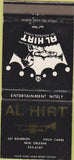 Matchbook Cover - Al Hirt Trumpet New Orleans LA 30 Strike