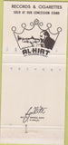 Matchbook Cover - Al Hirt Trumpet New Orleans LA 30 Strike