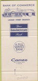 Matchbook Cover - Bank of Commerce Americus GA 30 Strike