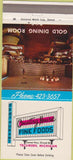 Matchbook Cover - County House Restaurant Tecumseh MI 30 Strike