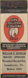 Matchbook Cover - Benham Realtor Lansdowne PA PA