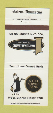 Matchbook Cover - 1st National Bank of Salem OH 30 Strike
