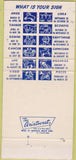 Matchbook Cover - Commodore Hotel Des Moines IA 30 Strike