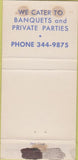 Matchbook Cover - Sky Club Stevens Point jWORN 30 Strike