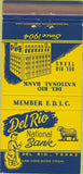 Matchbook Cover - Del Rio National Bank TX lamb 30 Strike