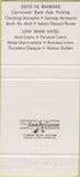 Matchbook Cover - Bank of Austin TX 30 Strike