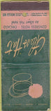 Matchbook Cover - Congress Htoel Chicago IL top hat WORN 30 Stick