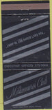 Matchbook Cover - Millionaires Club Chicago IL 30 Strike