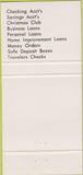 Matchbook Cover - Intercity State Bank Schoefield WI 30 Strike