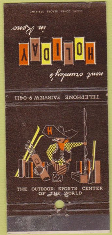 Matchbook Cover - Crumley's Holiday Reno NV WEAR cowboy 30 Strike