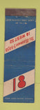Matchbook Cover - 18 Restaurant New York City WEAR