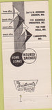 Matchbook Cover - United Savings Loan Lebanon MO 30 Strike