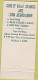 Matchbook Cover - Surety Home Savings ST Louis MO 30 Strike
