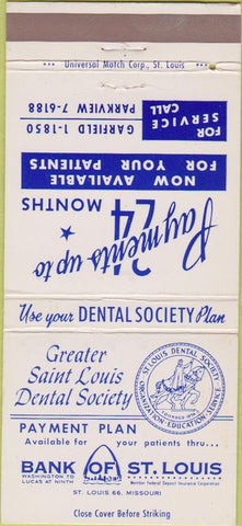Matchbook Cover - Bank of St Louis MO 30 Strike